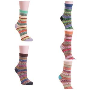 BNWT Vintage Style Winter Socks - 5 prs